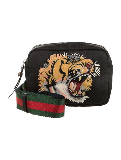 gucci black white tiger head|Gucci purses for women.